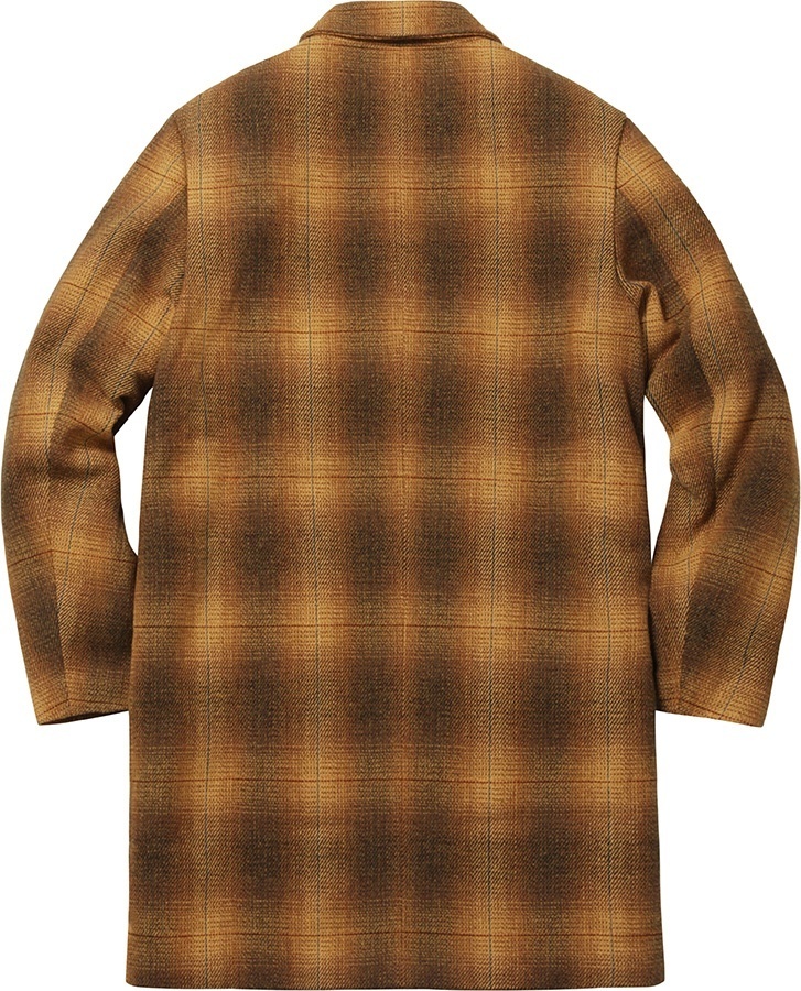 Shadow Plaid Wool Overcoat view 4